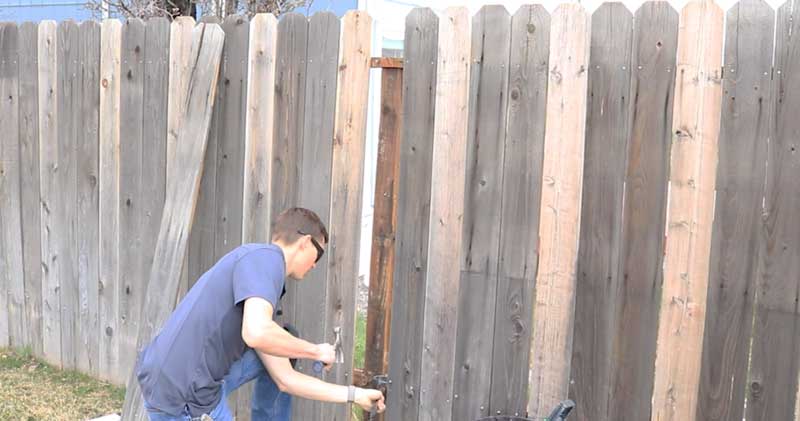 Wood fence repair